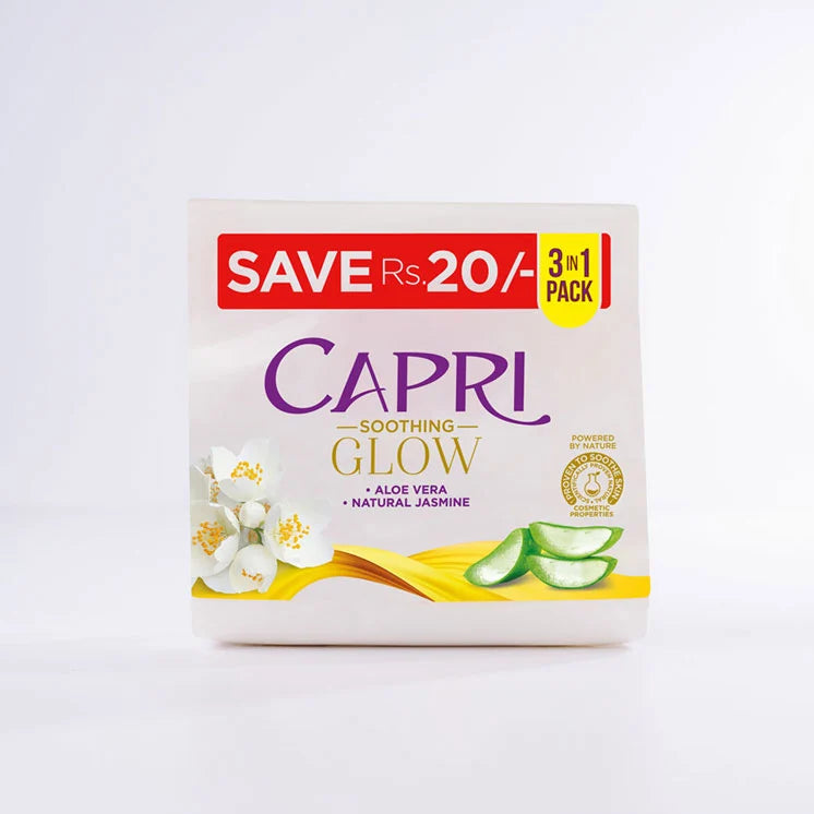 Capri - Soothing Glow White Soap - 3 in 1 - 115g