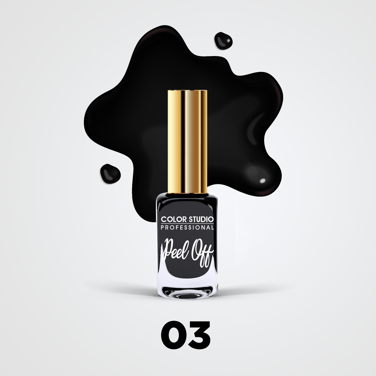 Color Studio - 03 Dark Matter - Peel Off Nail Colors - Water Based Nail Polish