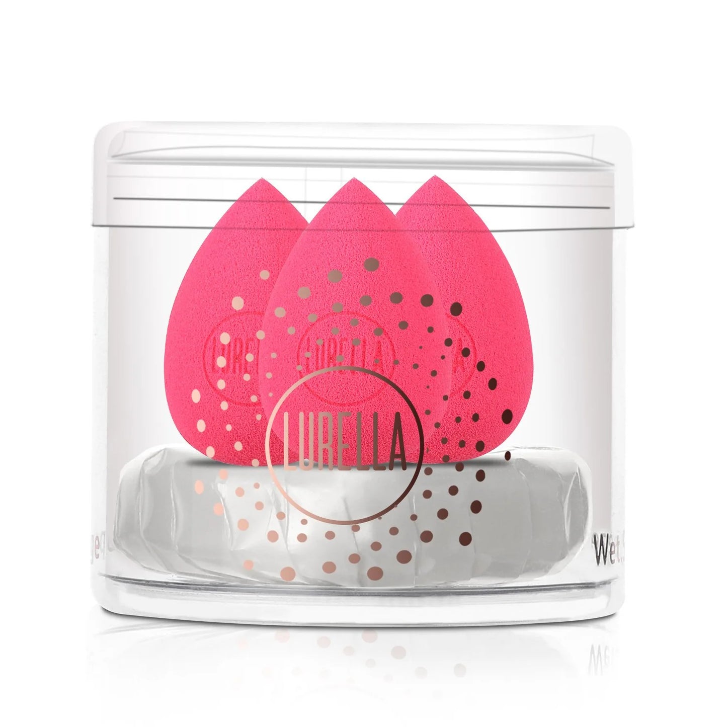 Lurella - Mini Teardrop Sponge Pack - Hot Pink