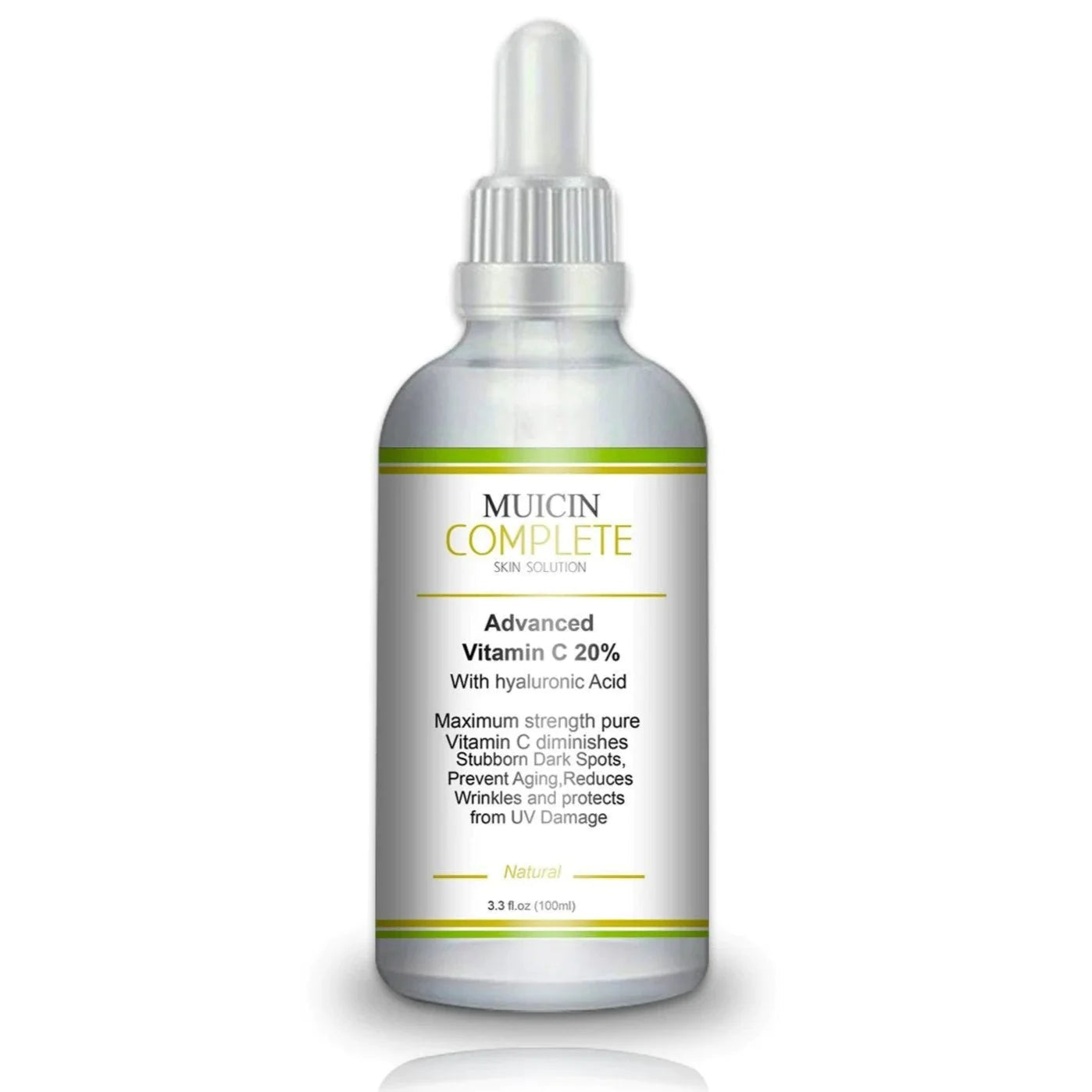 Muicin - Vitamin C + Hyaluronic Acid Complete Skin Solution Serum 30Ml