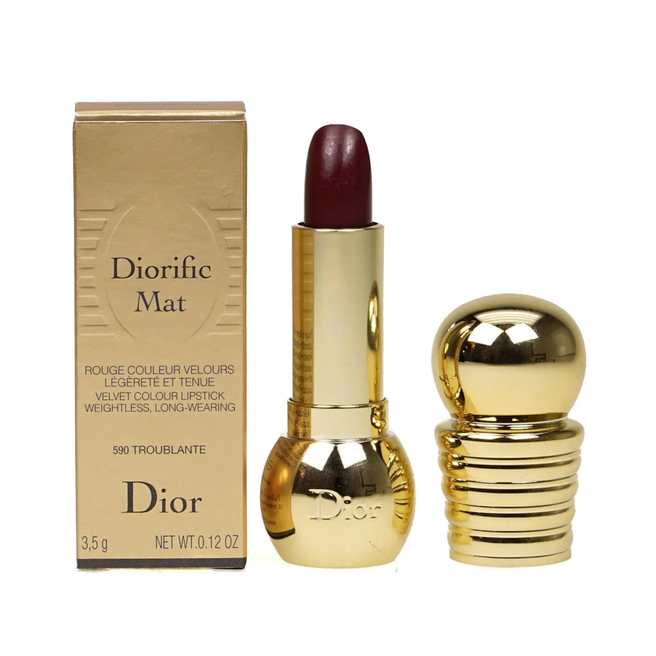 Dior Diorific Mat Velvet Colour Lipstick 590 Troublante Highfy.pk