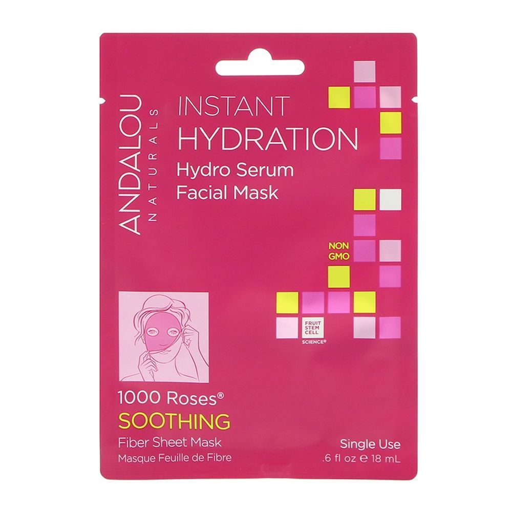 Andalou Instant Hydration Hydro Serum Facial Mask 18ml