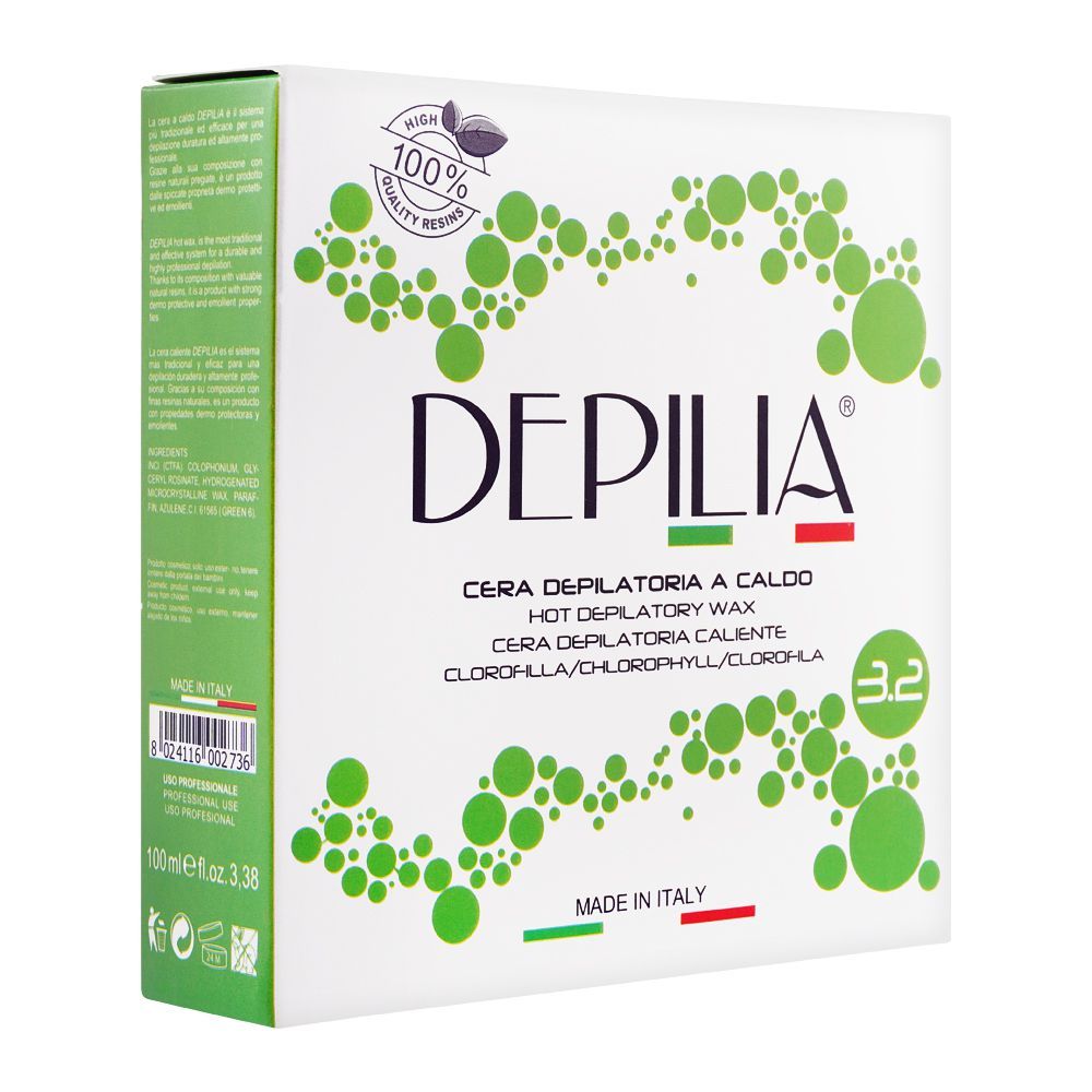 Depilia Chlorophyll 3.2 Hot Depilatory Wax 100ml