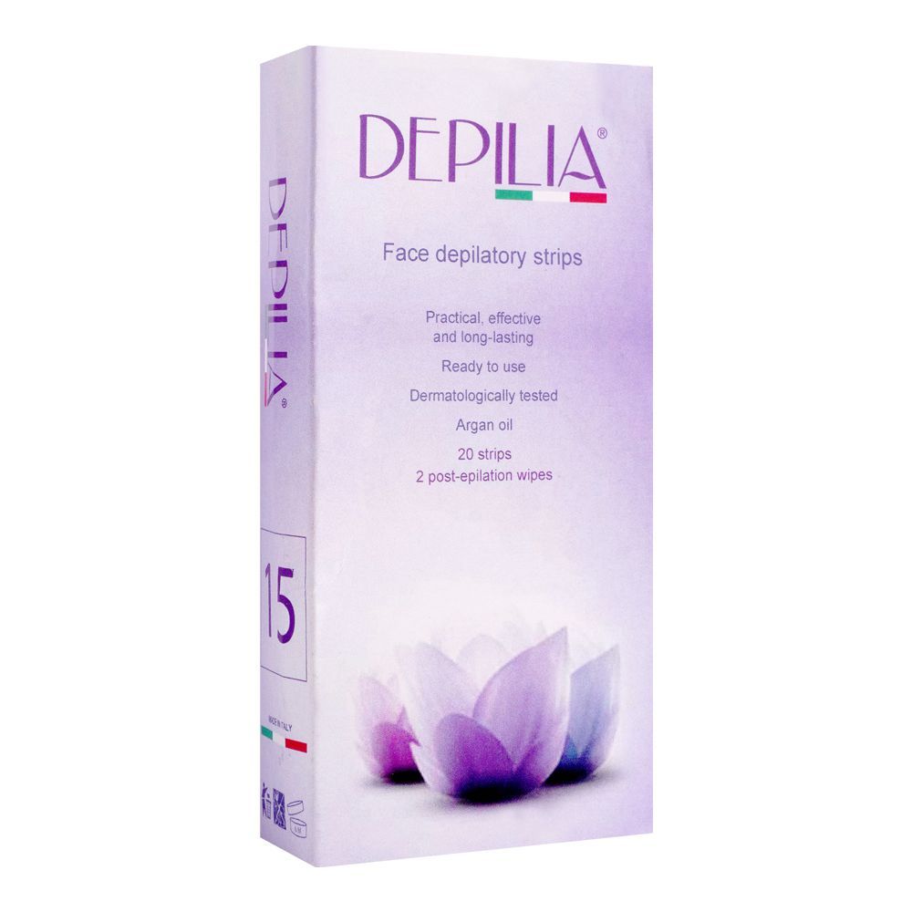 Depilia Argan Oil Face Depilatory Strips 20's