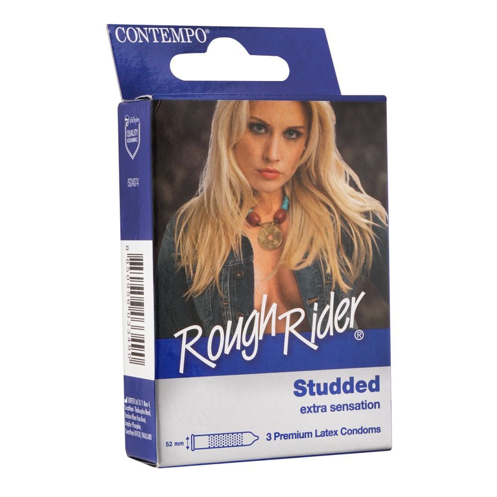 Rough Rider - Studded Extra Sensation Condoms 3s