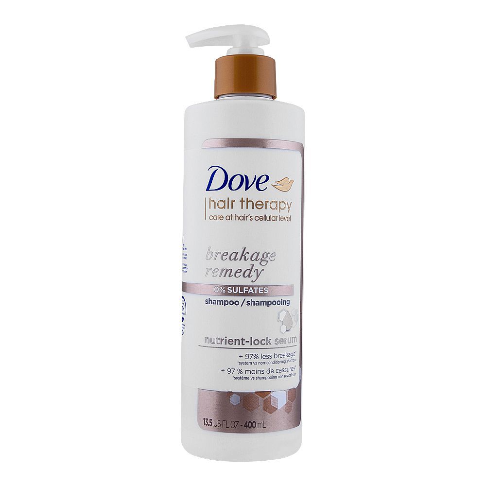 Dove Hair Therapy Breakage Remedy Nutrient-Lock Serum Shampoo, 400ml