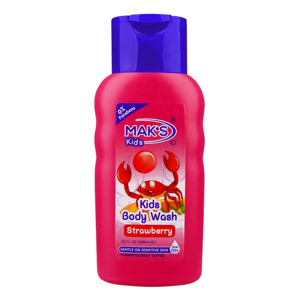 Mak's Kids Strawberry Body Wash - 300ml