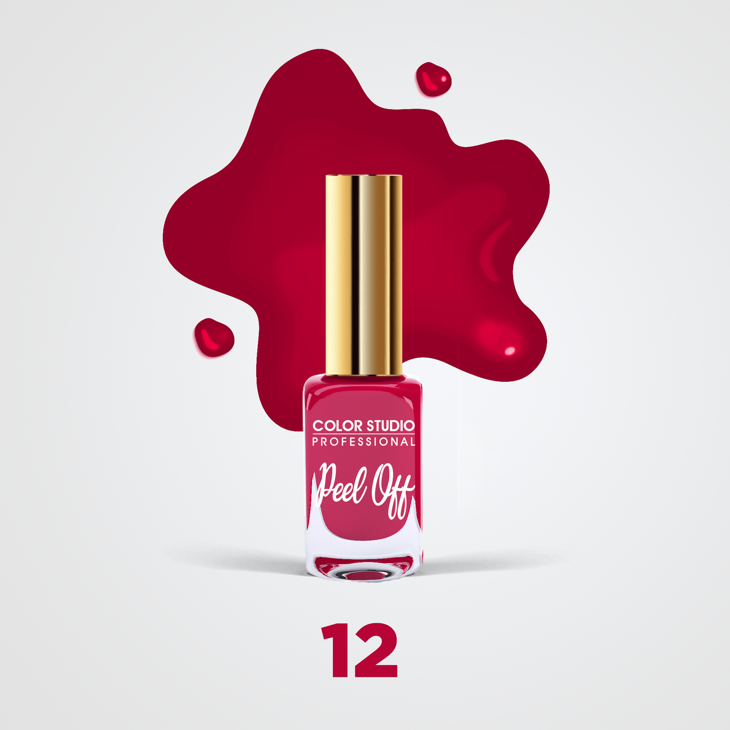 Color Studio - 12 Roxy - Peel Off Nail Colors - Water Based Nail Polish