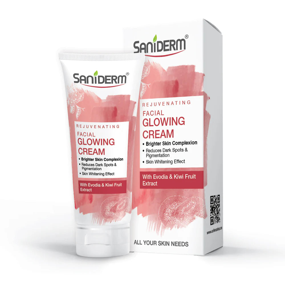 Saniderm Facial Glowing Cream With Evodia & Kiwi Fruit Extract
