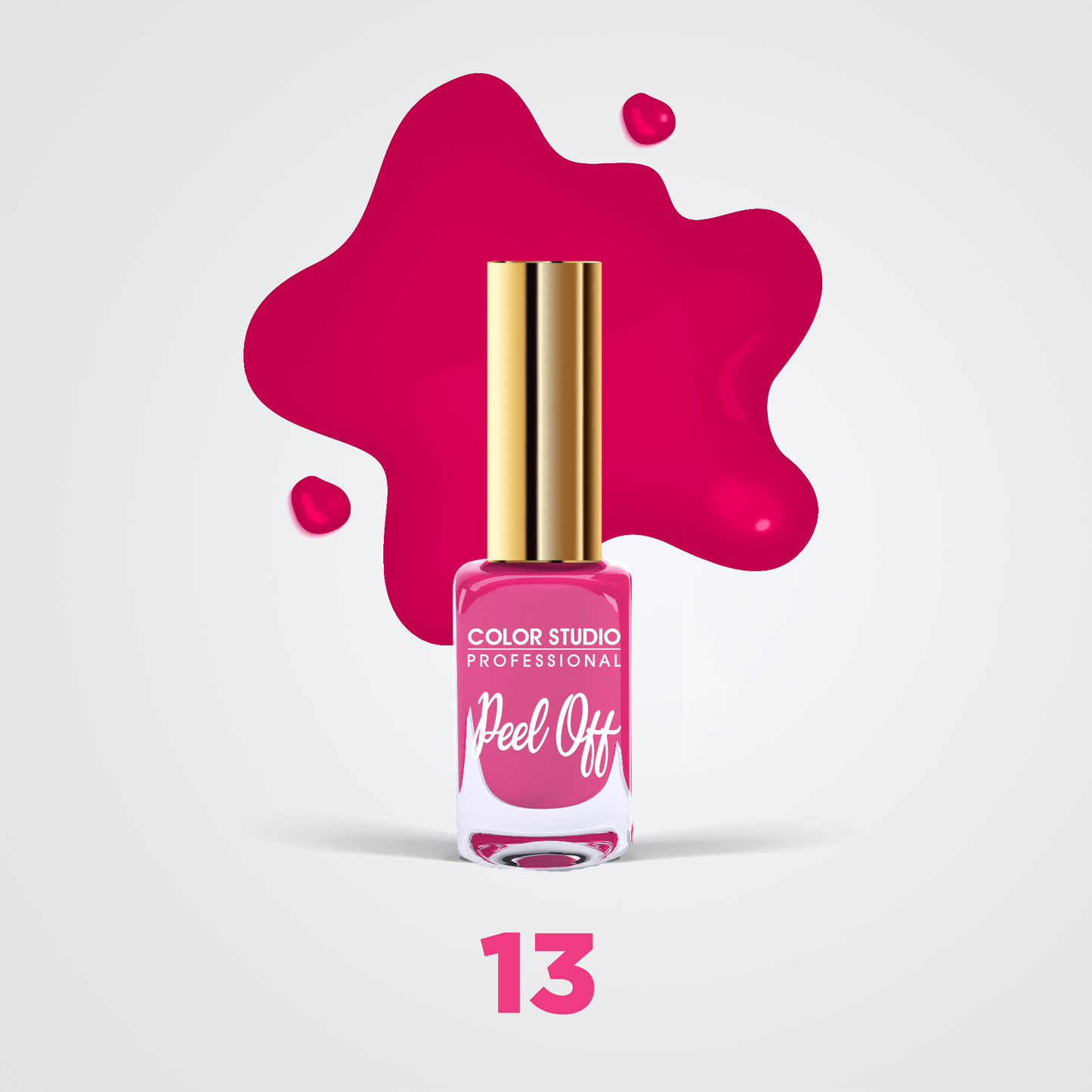 Color Studio - 13 Vixen- Peel Off Nail Colors - Water Based Nail Polish