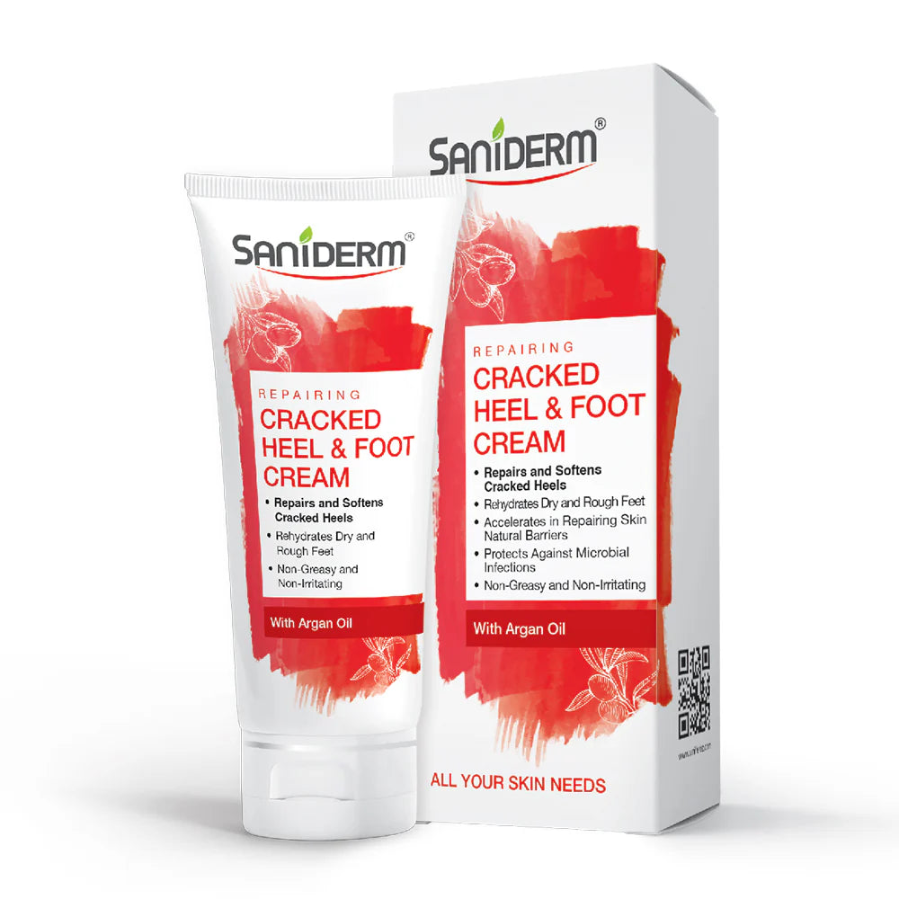 Saniderm Cracked Heel & Foot Cream With Argan Oil 50Ml