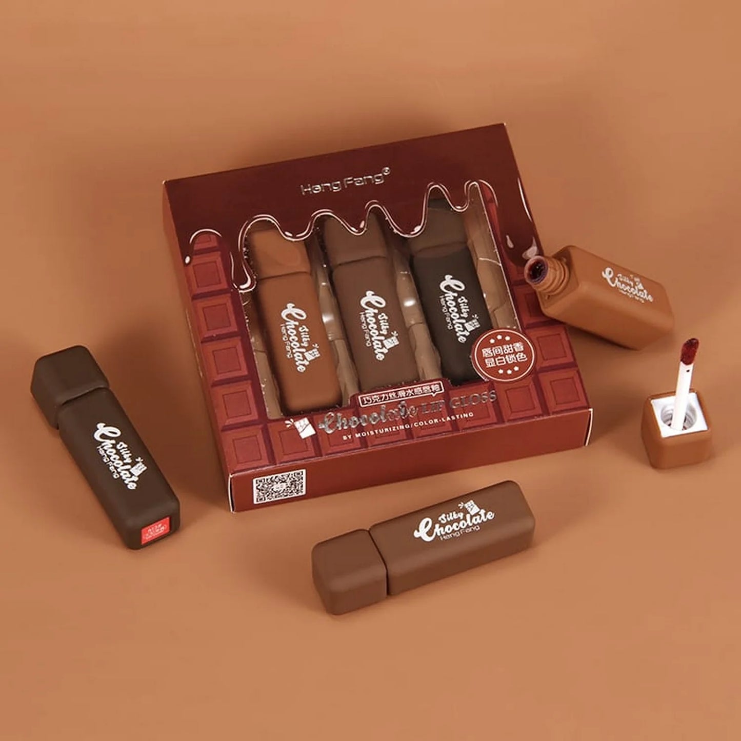 Heng Feng Chocolate Lip Gloss Set 3'S