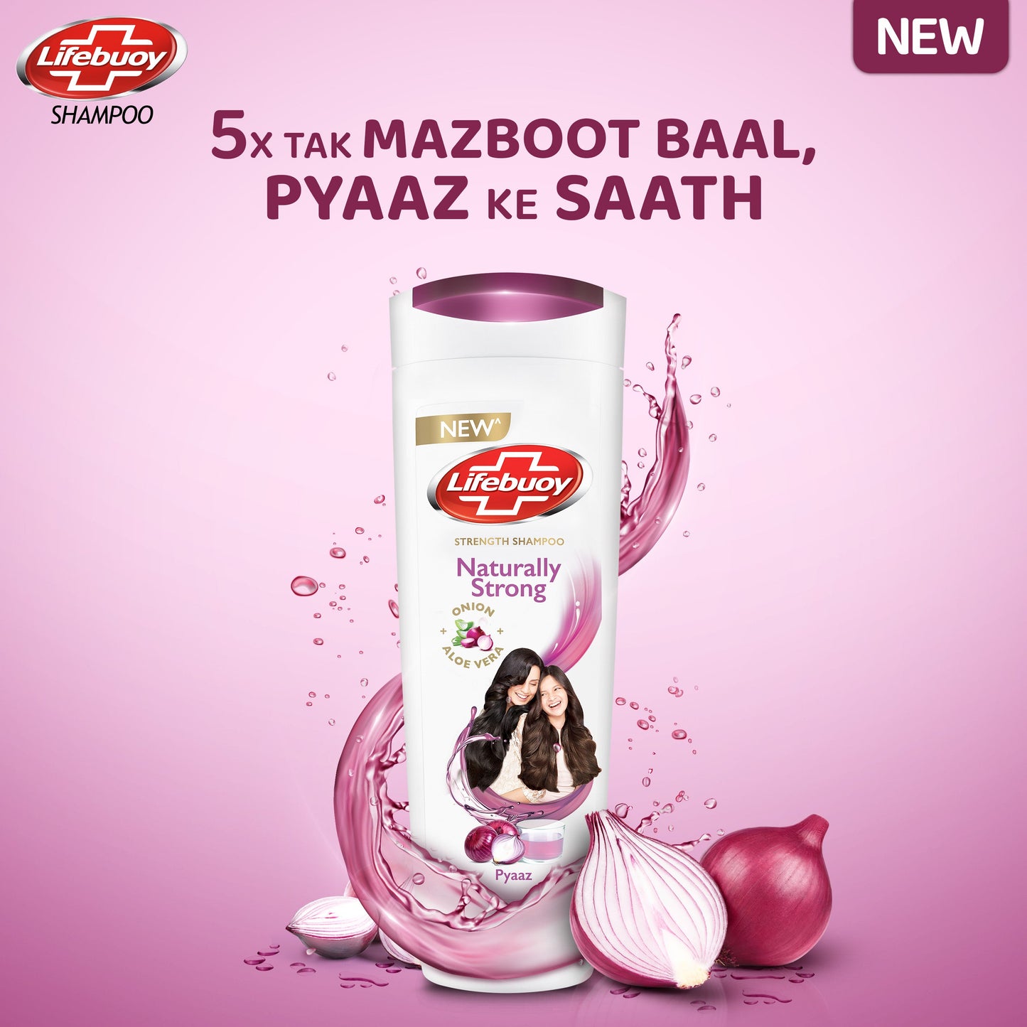 Lifebuoy Naturally Strong Onion & Aloe Vera Shampoo 370ml