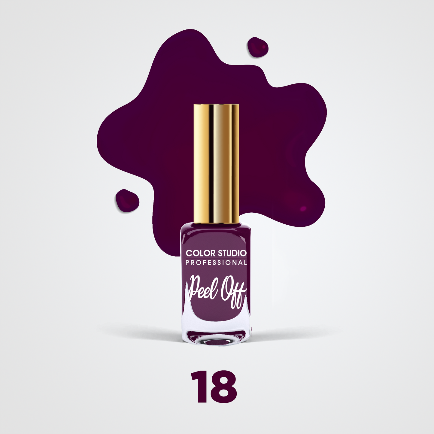 Color Studio - 18 Omg - Peel Off Nail Colors - Water Based Nail Polish