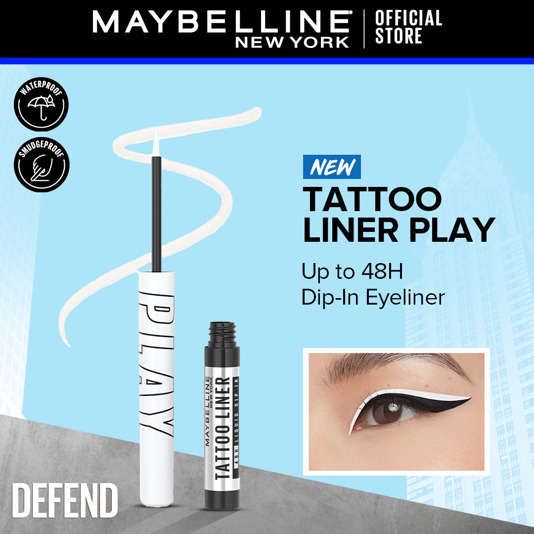 Deal Maybelline New York Tattoo Play Liquid Waterproof Eyeliner - Ultra Longwear