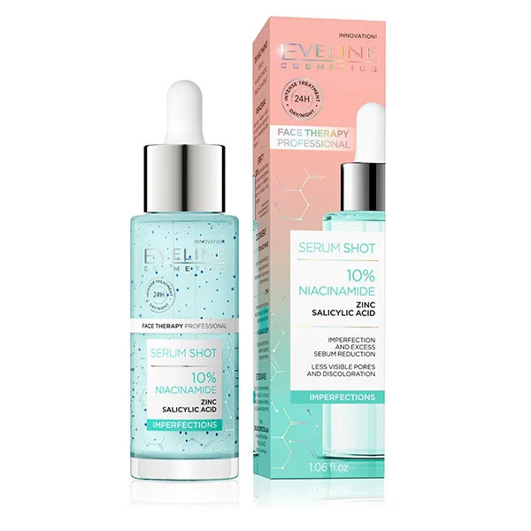 Eveline Cosmetics - Serum Shot 10% Niacinamide Serum With Zinc+Salicylic Acid - Imperfections