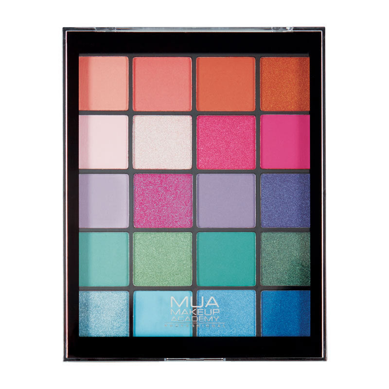 MUA Pro 20 Shade Eyeshadow Palette - Tropical Oceana - Highfy.pk