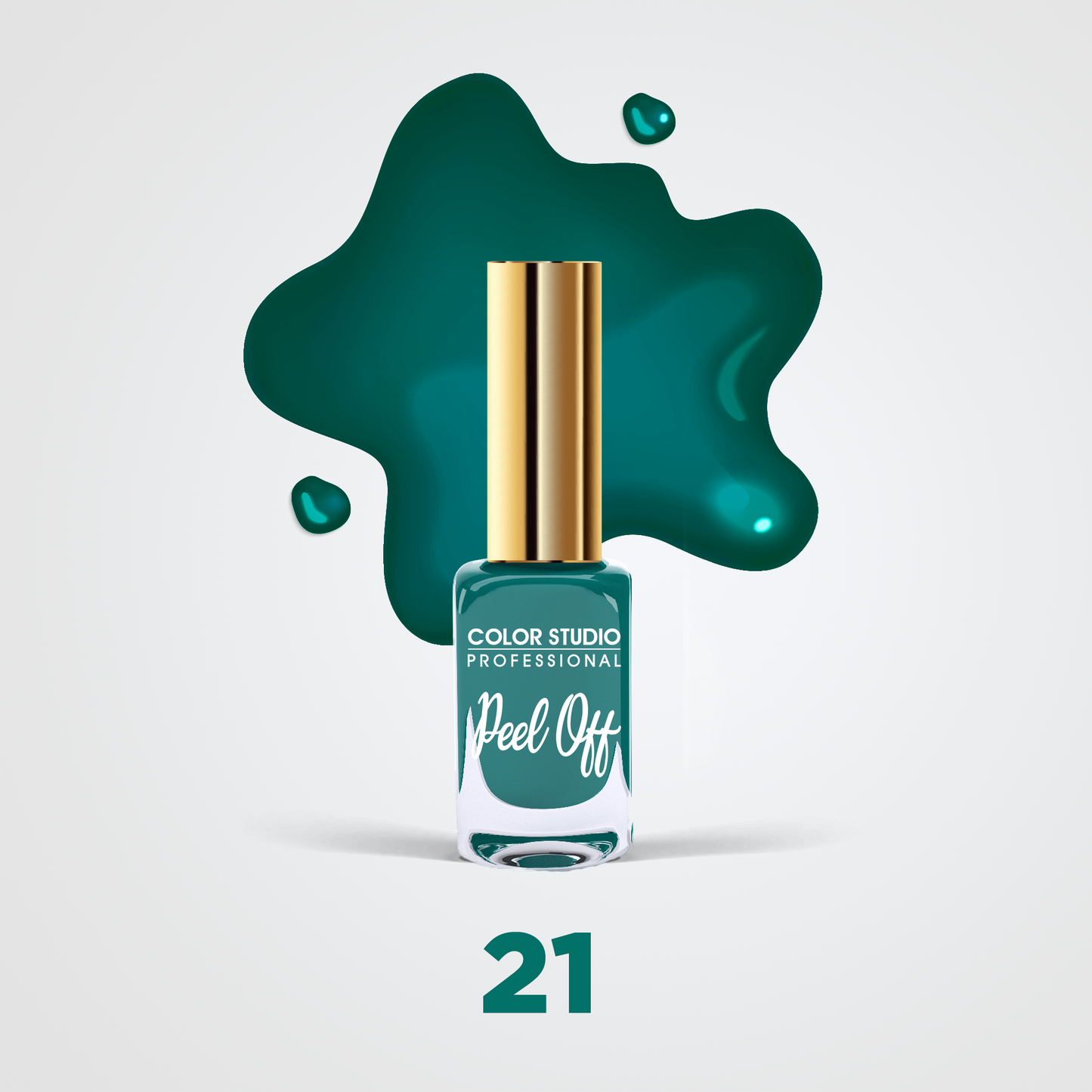 Color Studio - 21 Saphire - Peel Off Nail Colors - Water Based Nail Polish