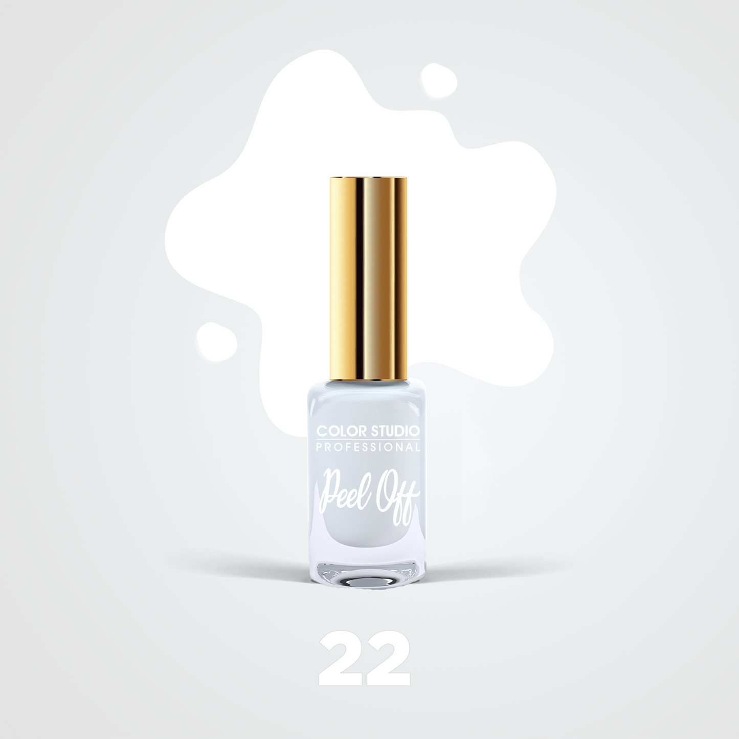 Color Studio - 22 White Knight- Peel Off Nail Colors - Water Based Nail Polish
