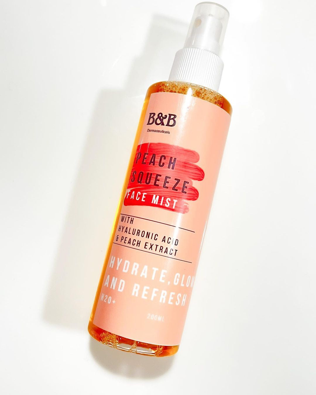 B&B Derma - Peach Squeeze- Peach Face Mist On The Go 200Ml