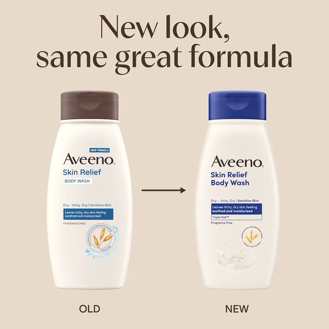 Aveeno Body Wash Skin Relief Sensitive Skin Fragrance Free 532Ml