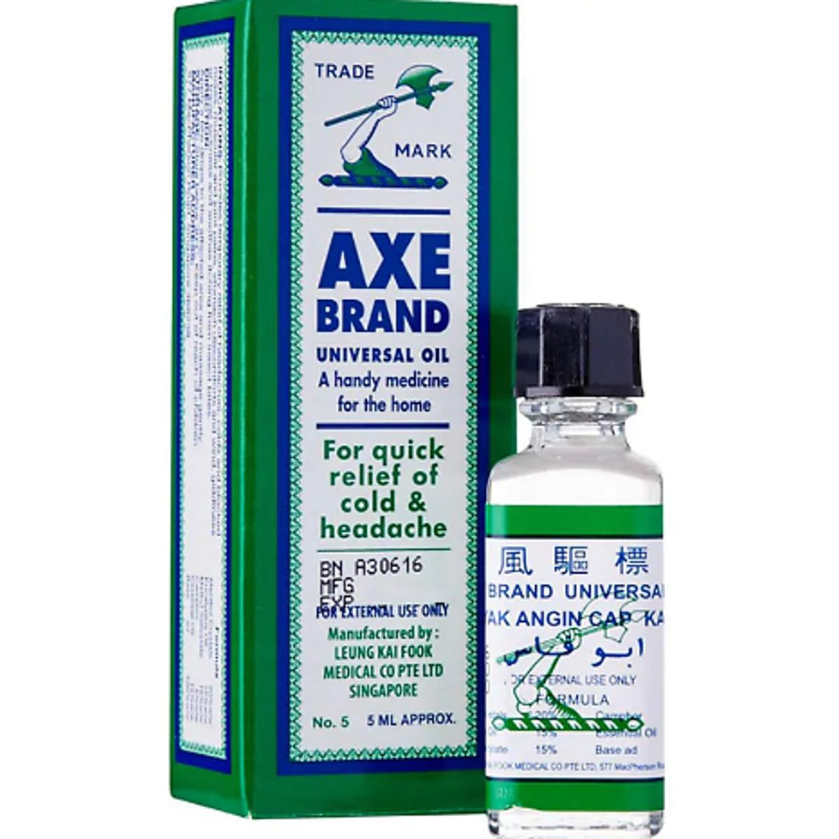 Axe Brand Universal Oil For Quick Relief Of Cold & Headache 5Ml