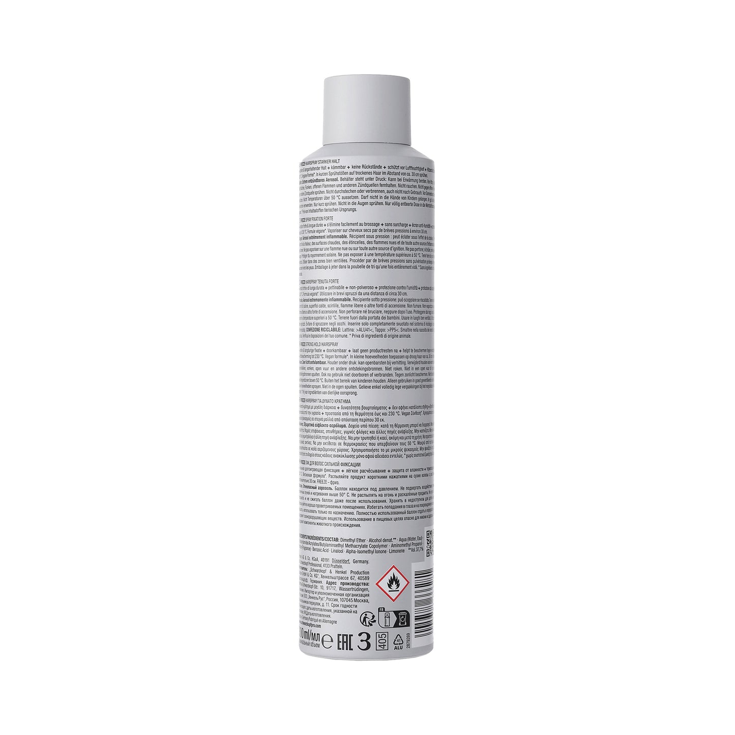 Schwarzkopf Osis+ Freeze Hold Fixation Strong Hold Hair Spray - 500