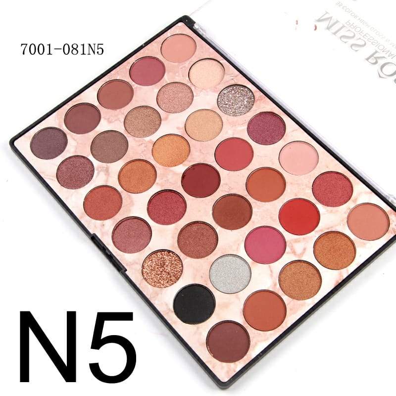 Miss Rose - 35 Color High Gloss & Matte Eyeshadow Palette - N5
