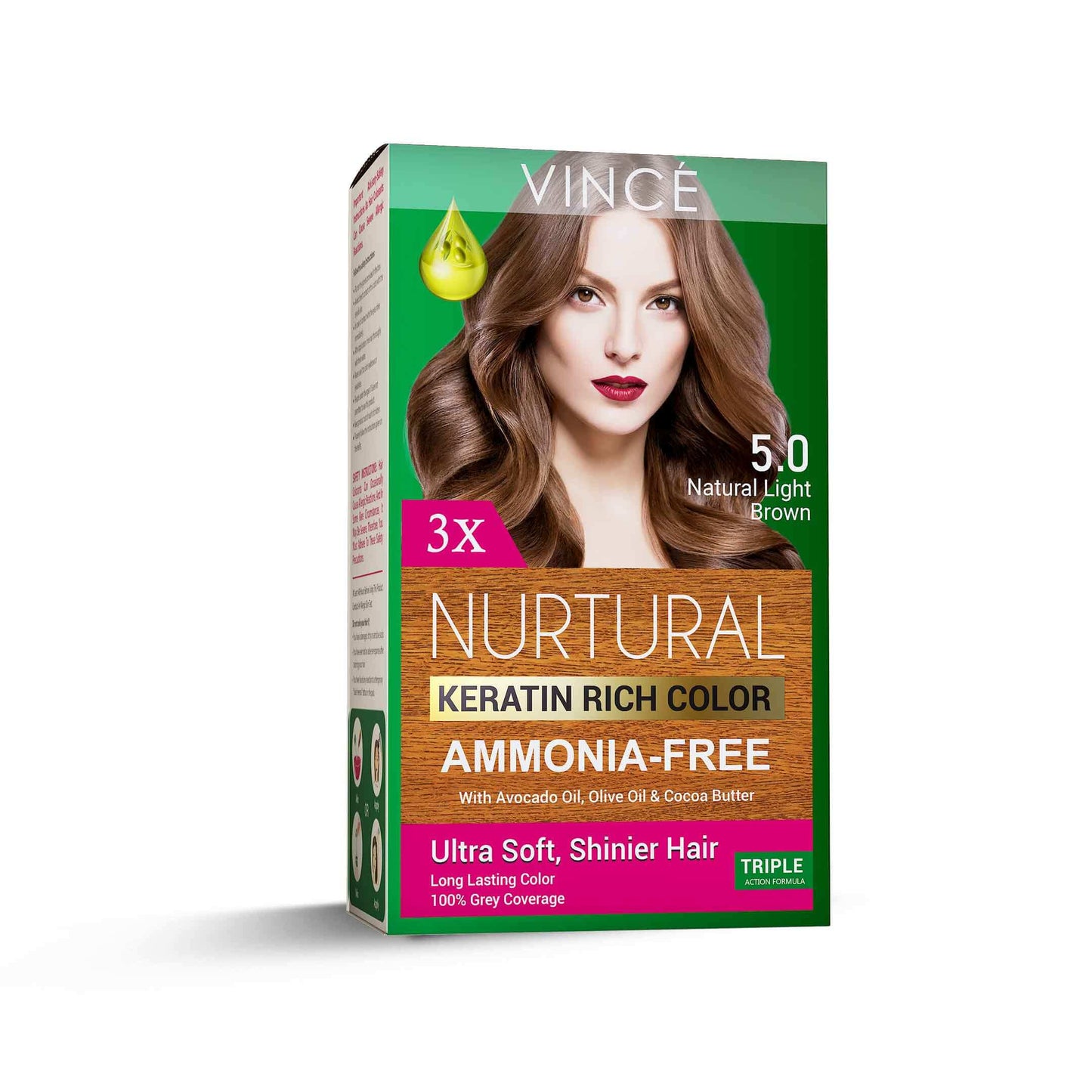 Vince - 5.0 - Natural Light Brown - Nurtural Women Hair Color