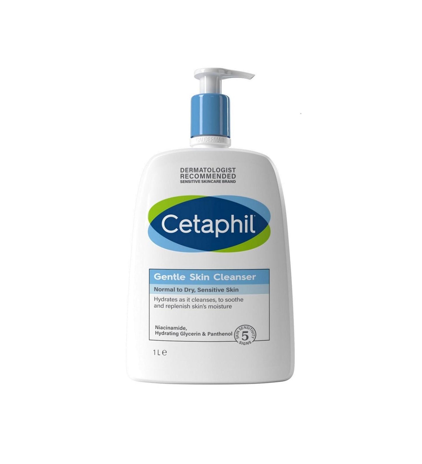 Cetaphil - Gentle Cleanser Normal To Dry, Sensitive Skin - 1Ltr