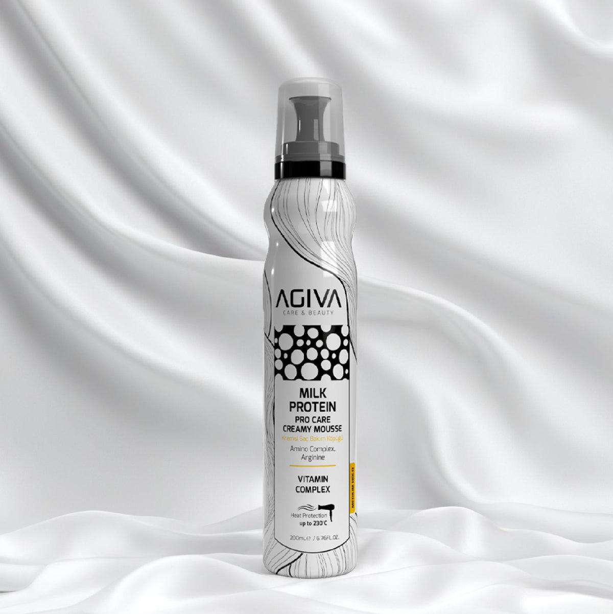 Agiva - Milk Protein Amino Complex Pro Care Hair Mousse - 200 ml