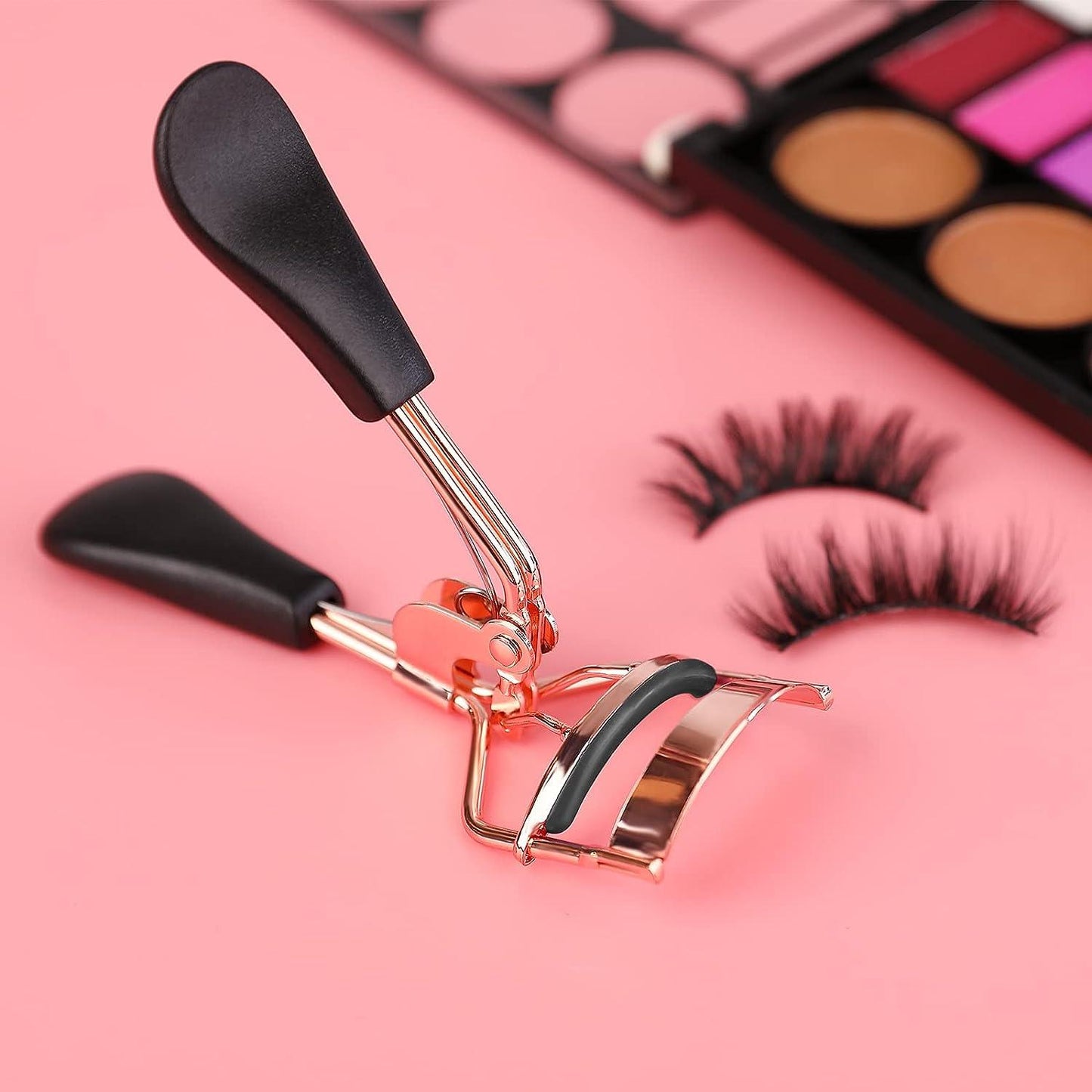 Facial Beauty - Portable Eyelash Curler With Silicone Pad