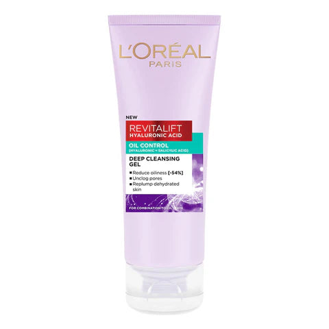 L'Oreal Paris Revitalift Hyaluronic Acid Oil Control Gel Facewash 100Ml