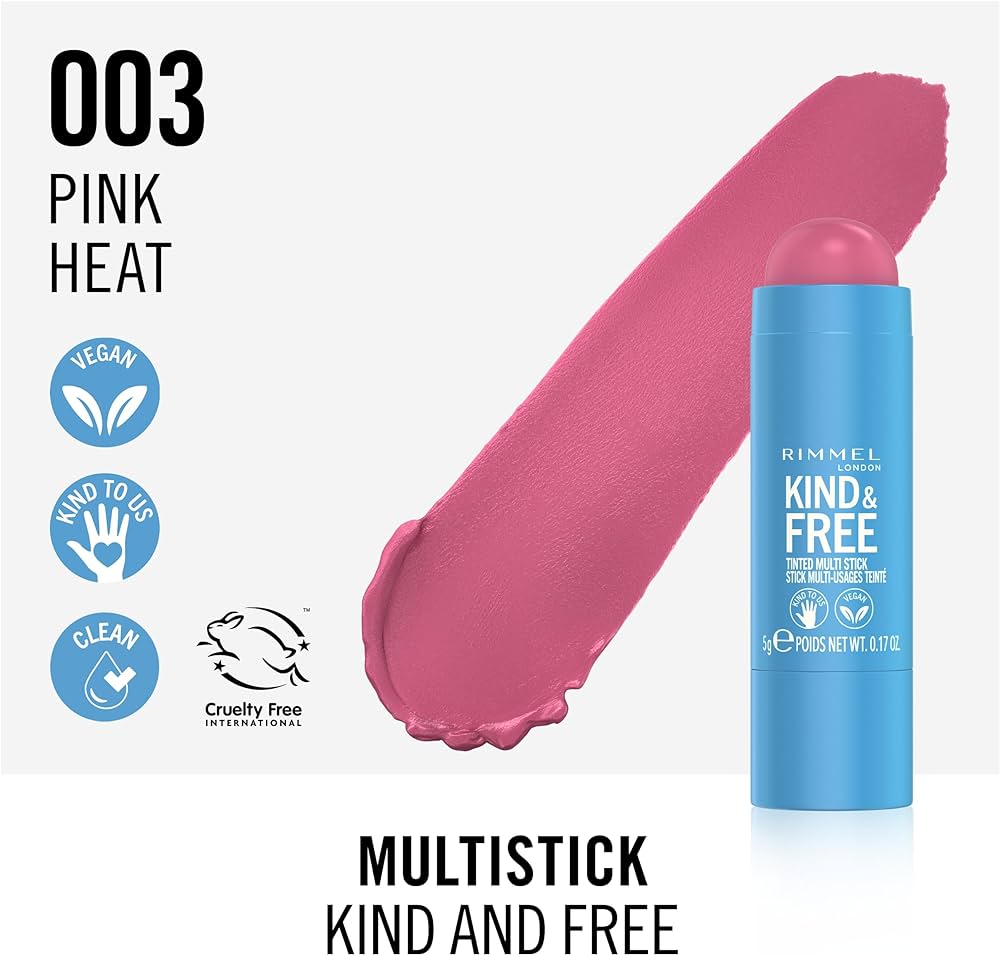 Rimmel - London Kind & Free Multi Stick Pink Heat 003