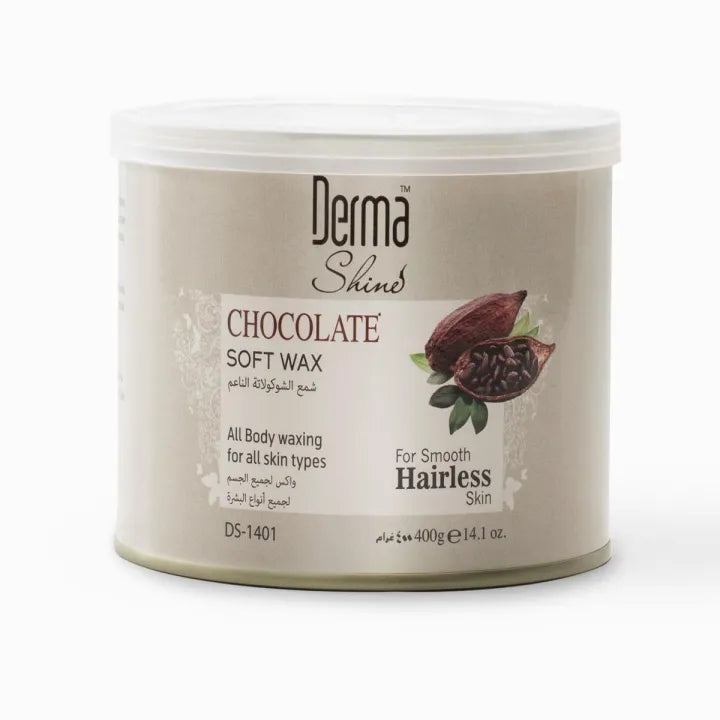 Derma Shine Chocolate Soft Wax (Creamy) Hairless Skin 400G