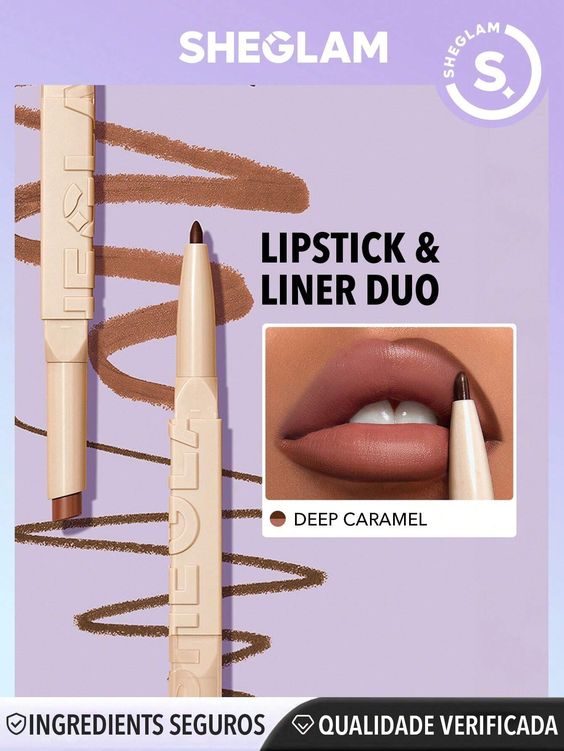 Sheglam Glam 101 Lipstick And Lip Liner Duo - Deep Caramel