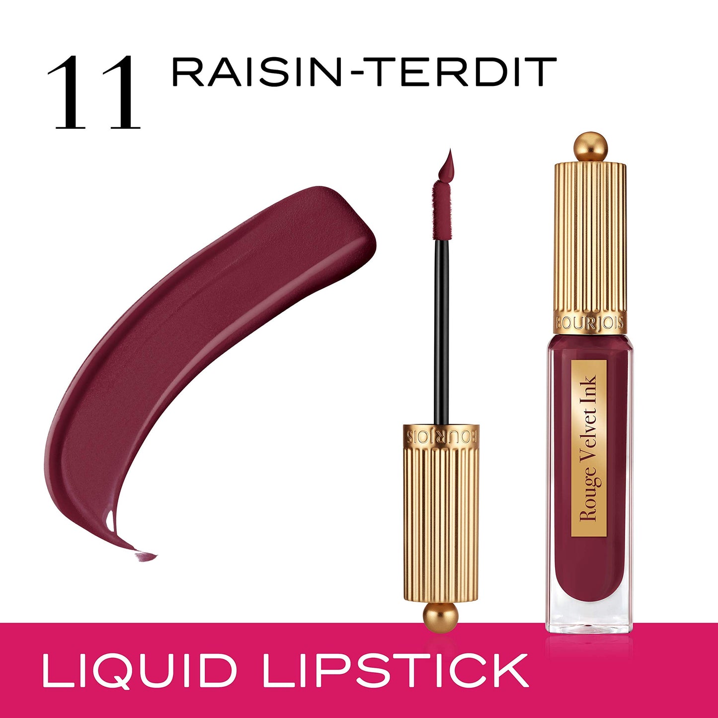 Bourjois - Rouge Velvet Ink Lipstick - 11 - Raisin-Terdit
