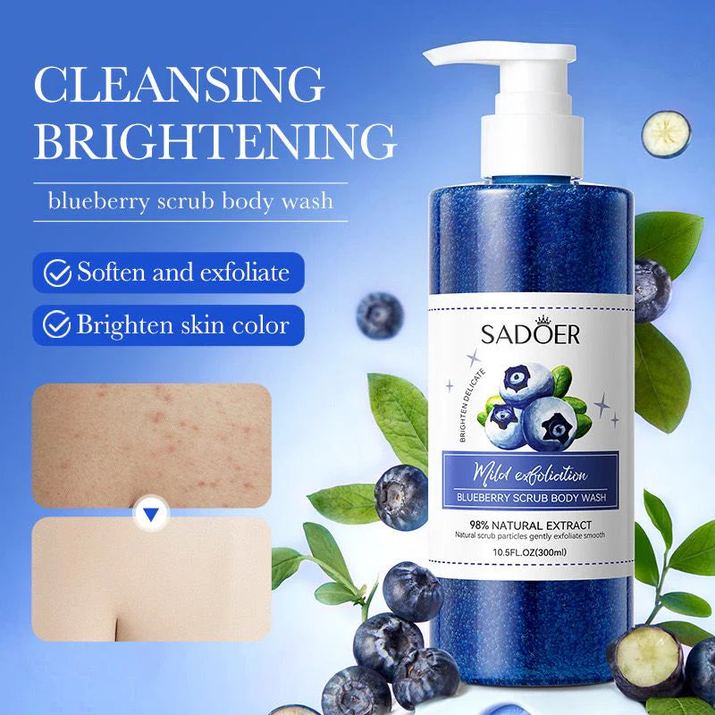 Sadoer Blueberry Scrub Body Wash 300Ml