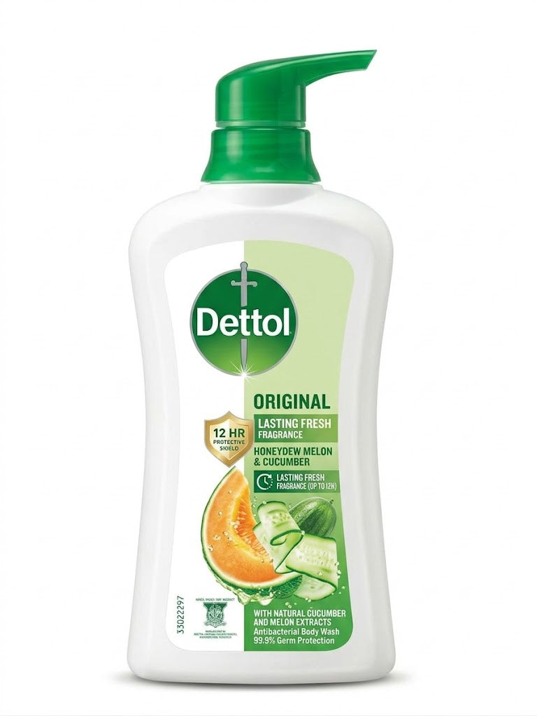 Dettol - Lasting Fresh Honeydew Melon & Cucumber Antibacterial Body Wash - 500g