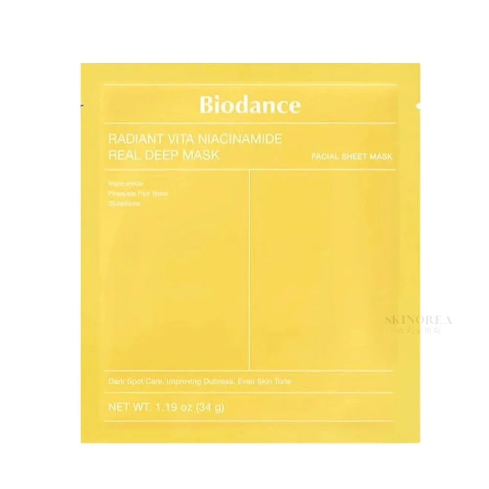 Biodance - Radiant Vita Niacinamide Real Deep Mask 34g