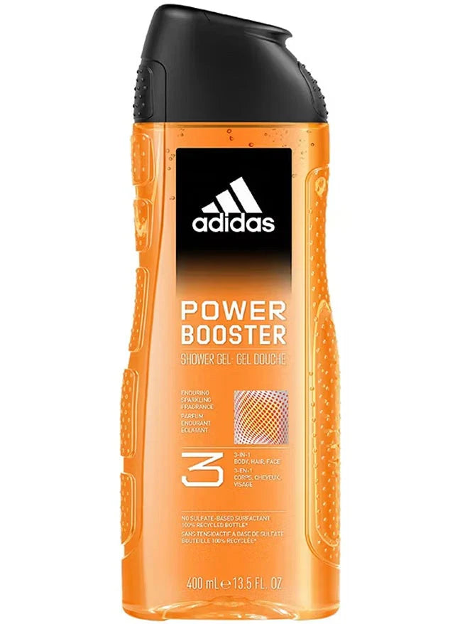 Adidas Shower Gel 3In1 Power Booster 13.5Oz/400Ml