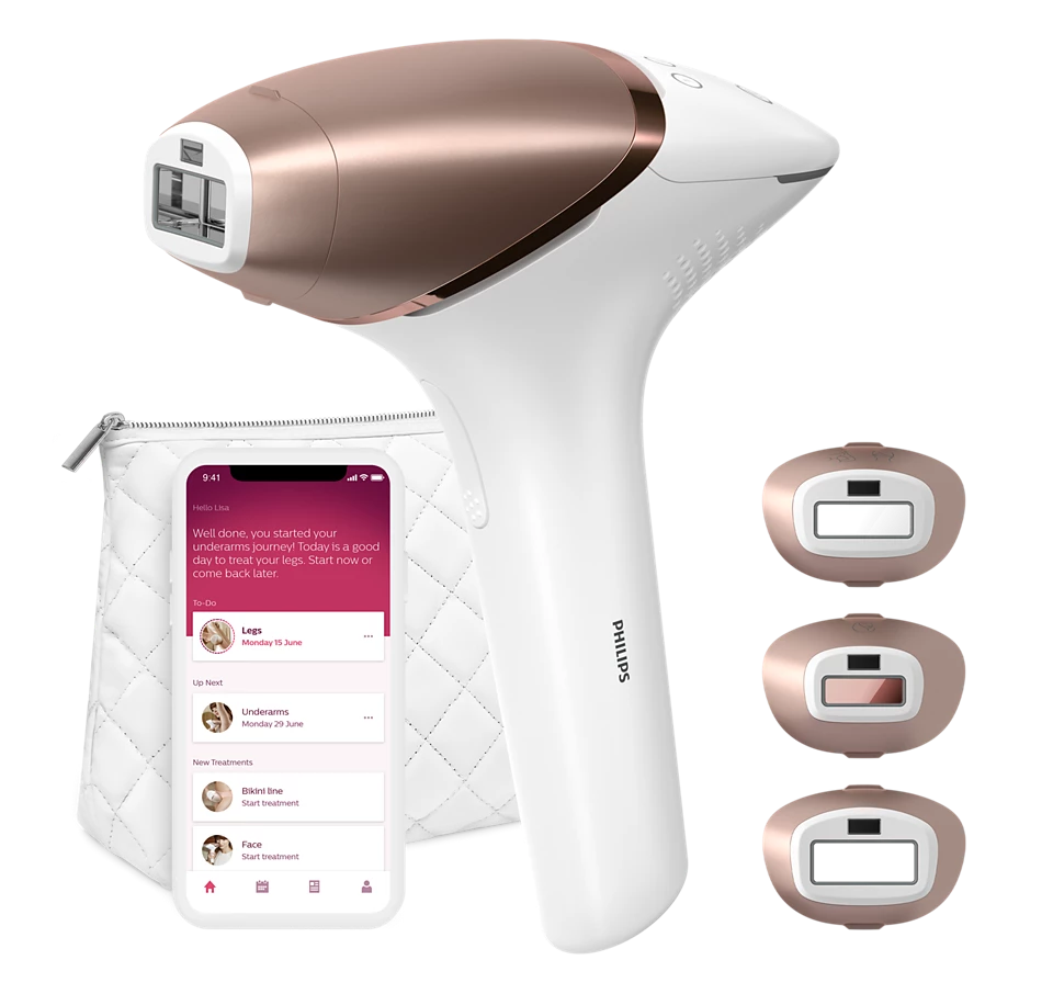 Philips - Lumea IPL 9000 Series Hair removal device with SenseIQ BRI955/60