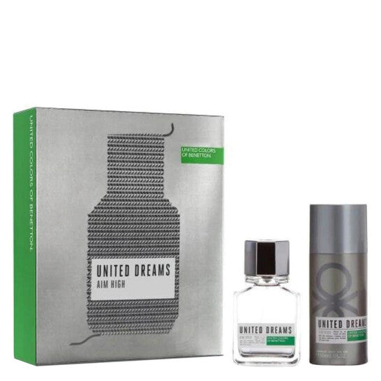Benetton Men's United Dreams Aim High Gift Set Fragrances