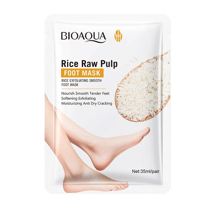 Bio Aqua Rice Raw Pulp Foot Mask 35G