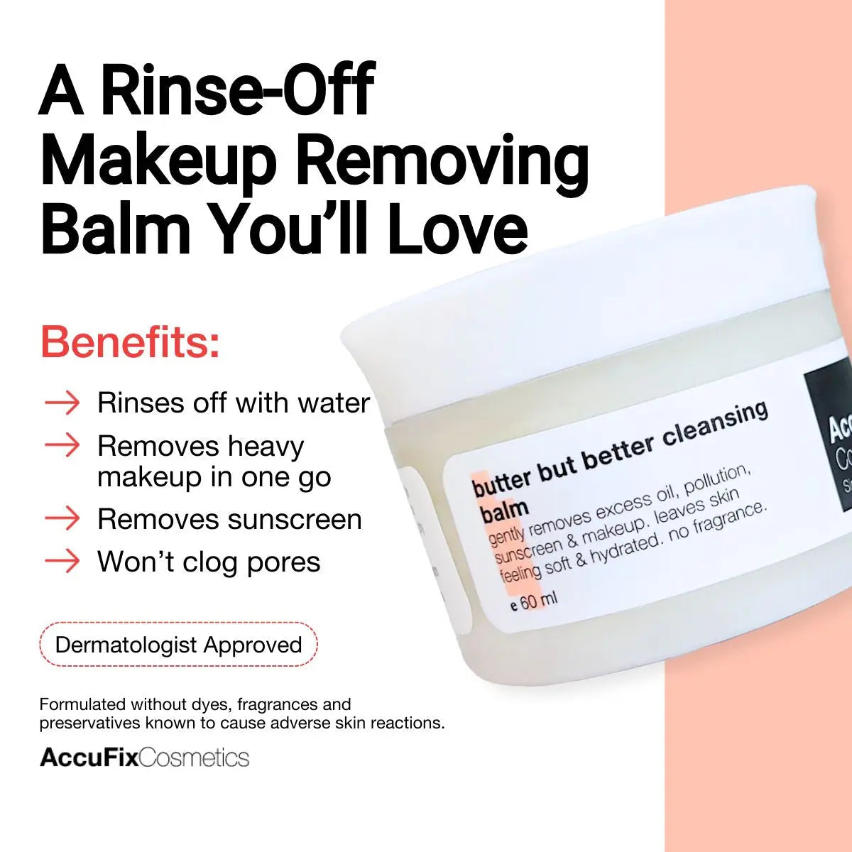 Benefits of Makeup Removing Balm | AccuFix Cosmetics