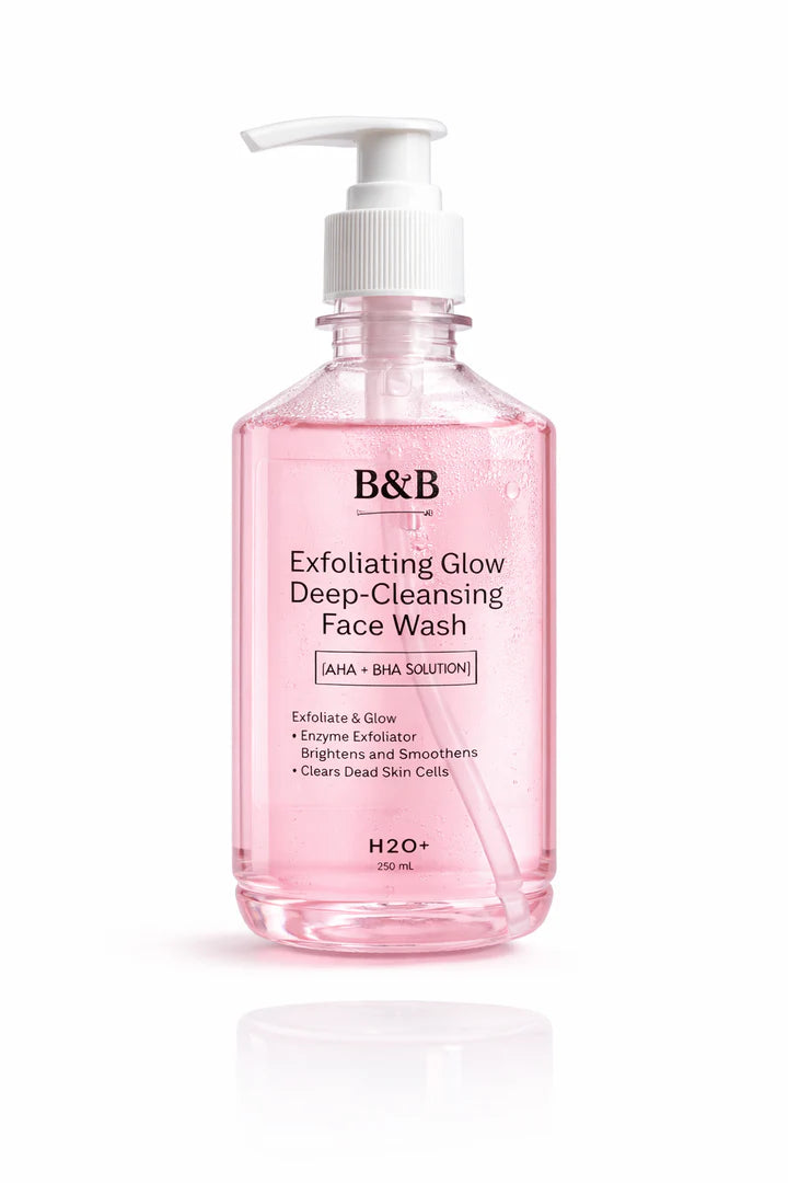 B&B Derma - Exfoliating Glow Deep-Cleansing Face Wash (AHA+BHA Solution)
