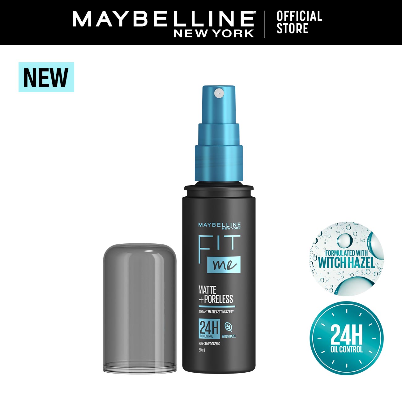 Maybelline New York Fit Me Matte + Poreless Setting Spray, 60Ml