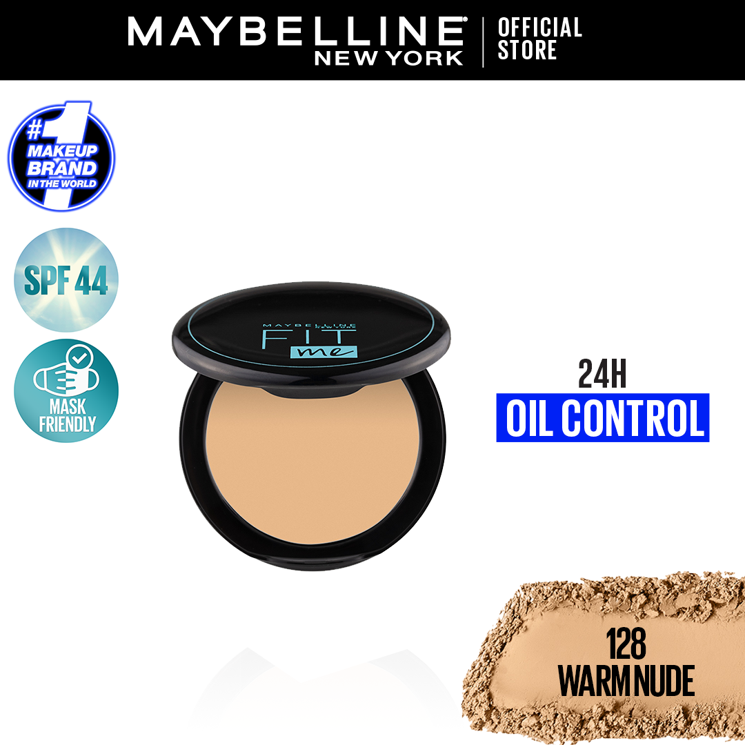 Maybelline New York Fit Me Matte & Poreless Compact Powder - 128 Warm Nude