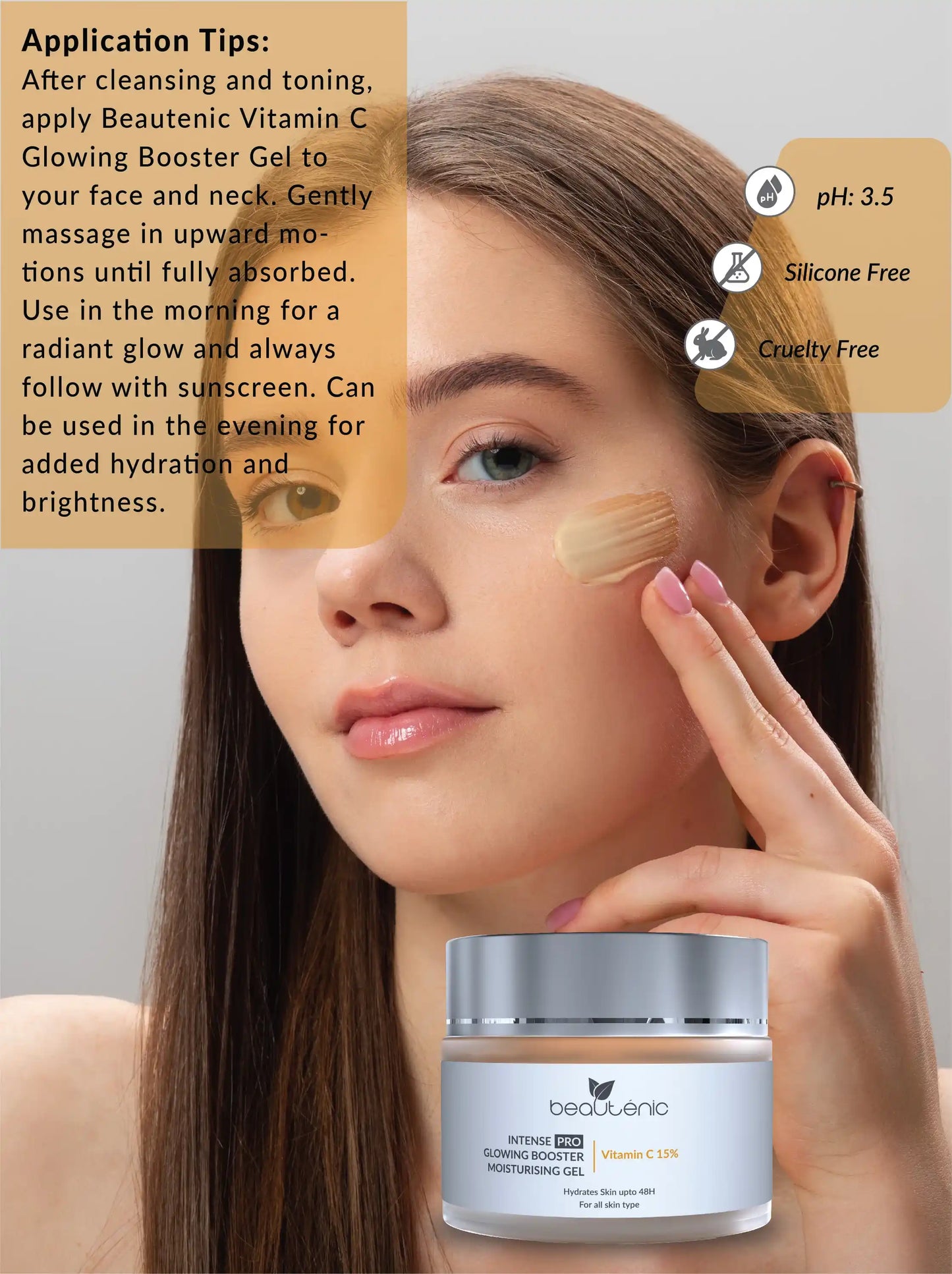 Beautenic - Intense Pro Moisturising Gel with Vitamin C 15%