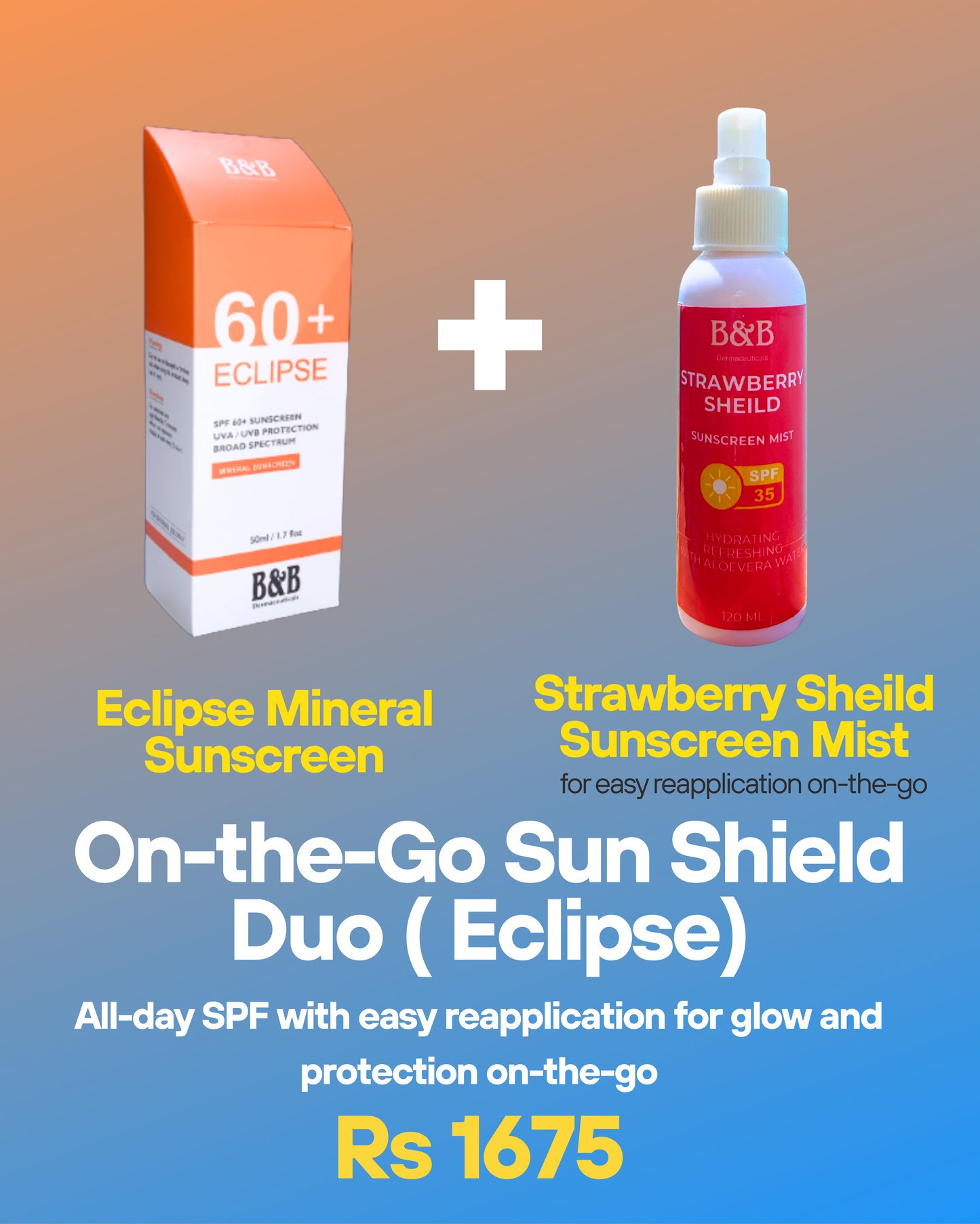 B&B Derma - On-The-Go Sun Shield Duo (Eclipse)